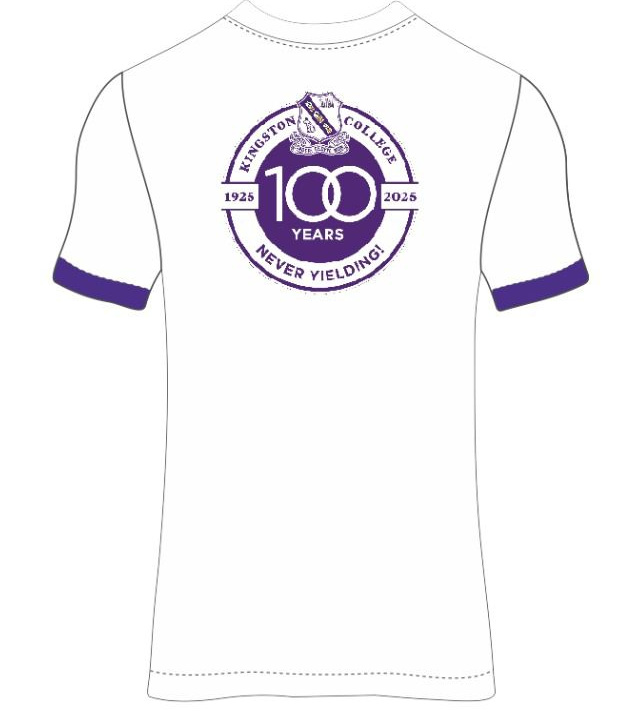 Men's Premium Cotton White Centenary T-shirt 