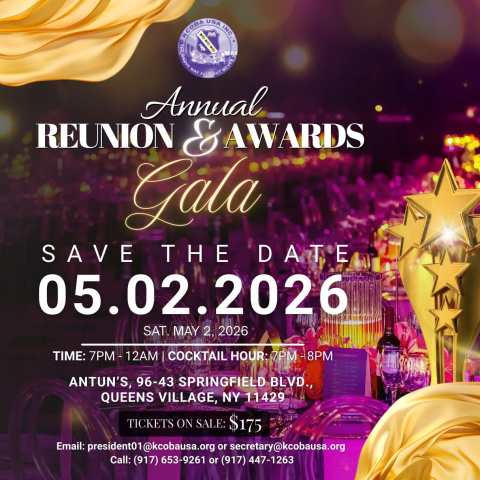 Annual Reunion  and  Awards Gala E-Ticket